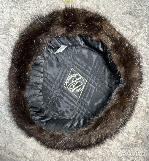 Мужская шапка из натурального меха