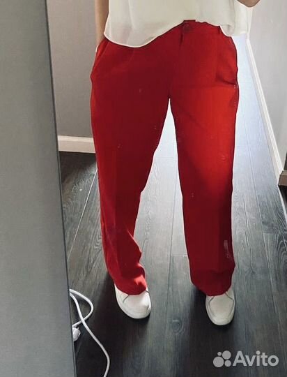 Брюки широкие прямые бренд 
