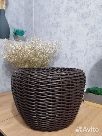 Кашпо из ротанга 12 литров