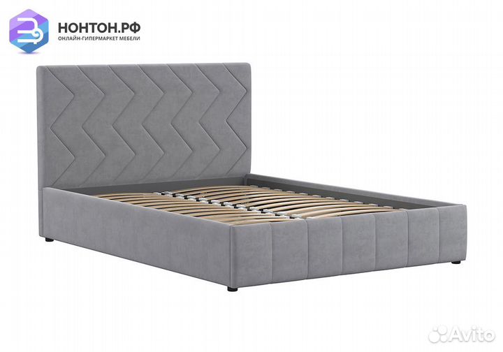 Кровать Милана серая