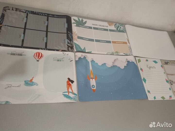 Новые. Набор 7 магнитных планеров