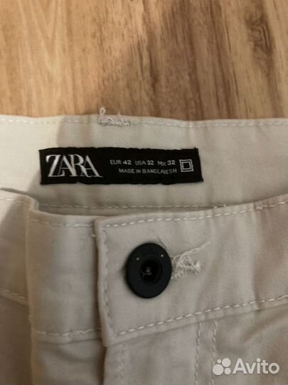 Брюки белые Zara