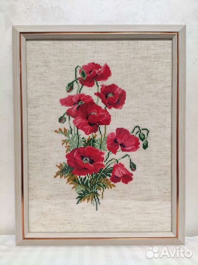 Картина вышитая крестом ручная работа