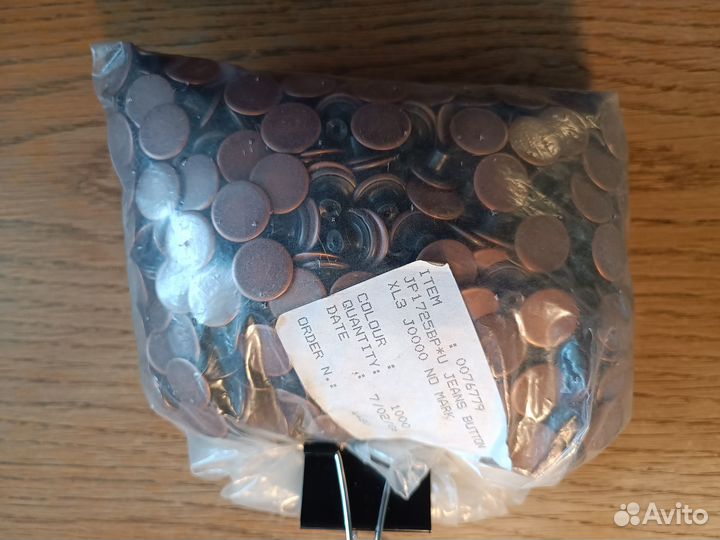 YKK джинсовые пуговицы 