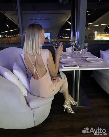 Платье летнее лапша трикотажное миди Zara розовое