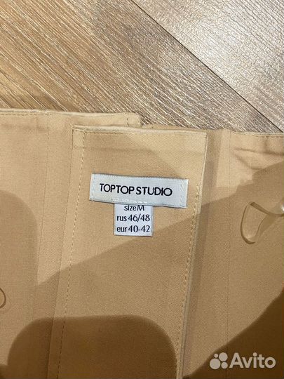 Корсет Toptop бежевый на шнуровке