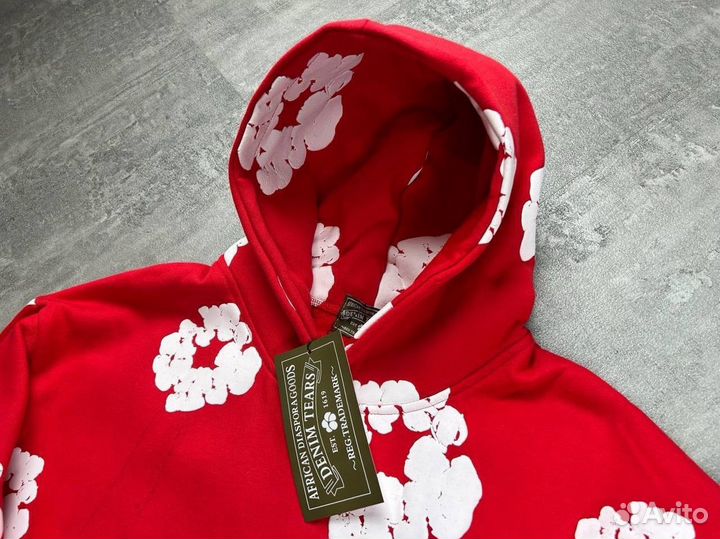 Худи Denim Tears Red (оригинальное качество)