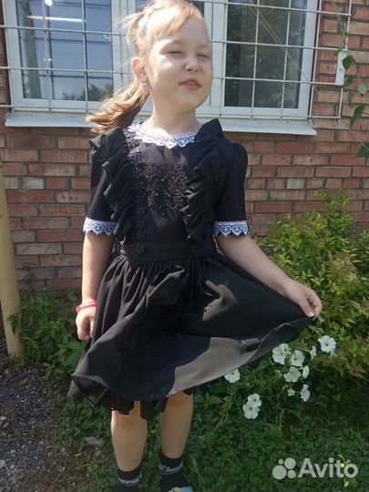 Школьная форма для девочки 128 134 серая