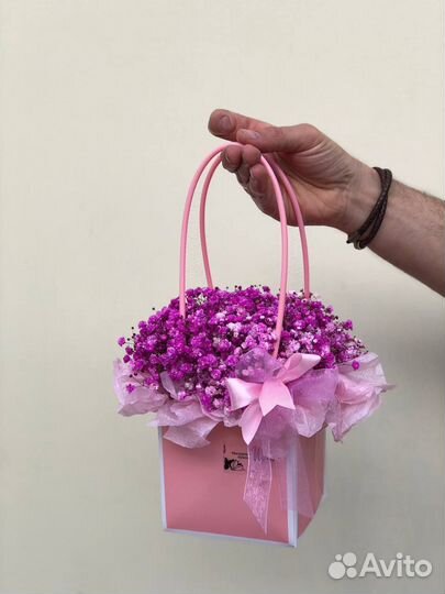 Гипсофила сумочки корзинки доставка