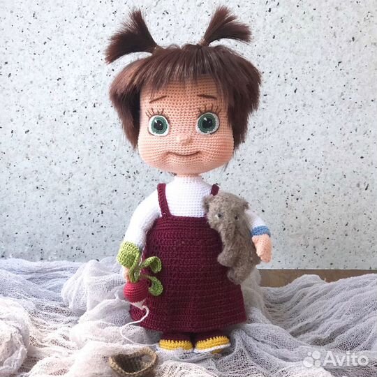 Кукла Маша вязанная