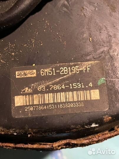 Вакуумный усилитель тормозов 6M512B195FF