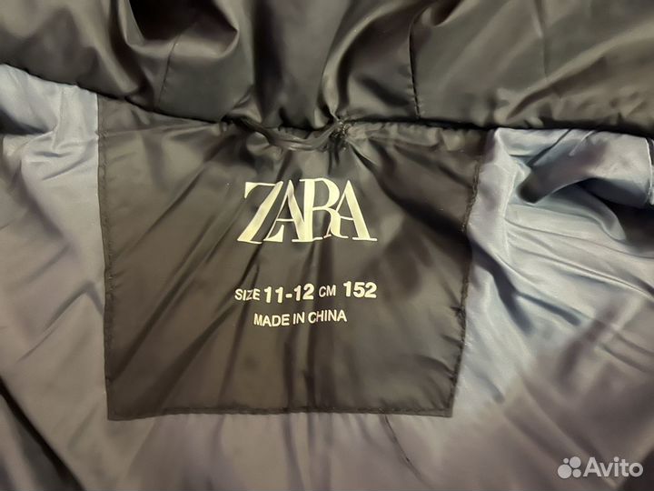 Пуховик zara для девочки