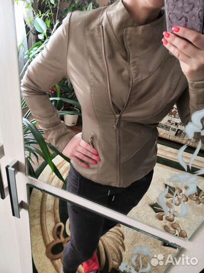 Кожаная куртка косуха новая