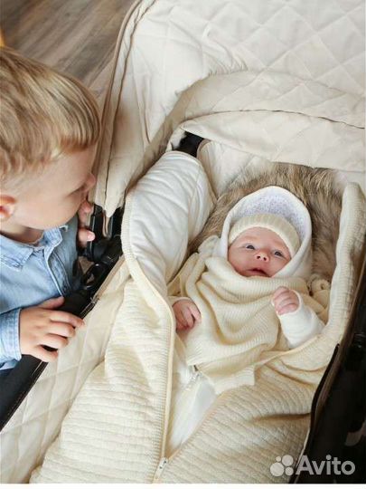 Конверт одеяло на выписку утеплённый