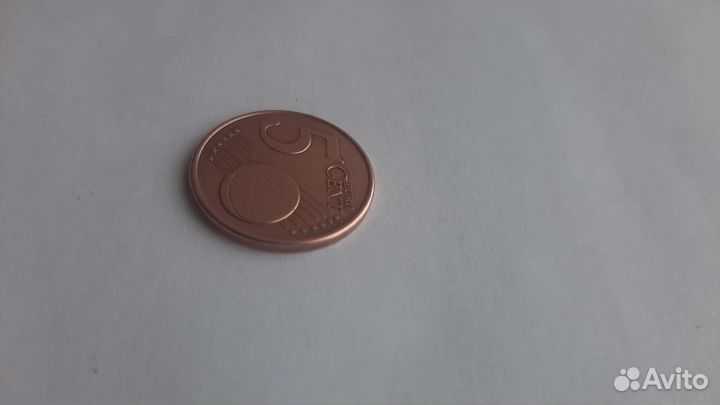 Монета Евросоюза, 5 евроцентов, Кипр, 2011 г