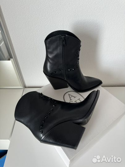 Казаки ash 37 ботильоны кожа