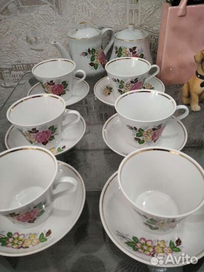 Сервис чайный на 6 персон, СССР 2 шт. Новые