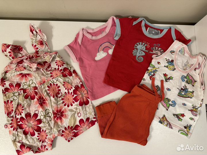 Вещи пакетом на девочку 68-74