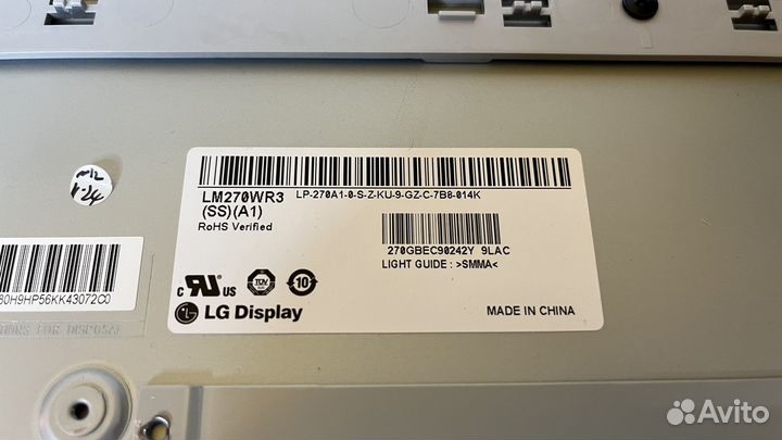 Матрица для монитора 4k LM270WR3-SSC1