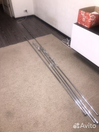 Телескопический металлический карниз