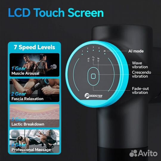 Профессиональный Массажный пистолет booster M2