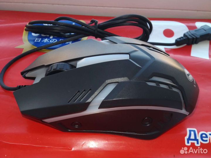 Мышь игровая проводная с подсветкой новая