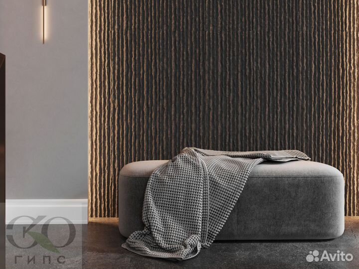 3D Гипсовая панель Скала Природная текстура