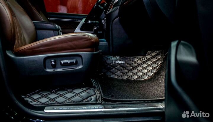 Коврики в салон на Toyota Land Cruiser 200 2016г