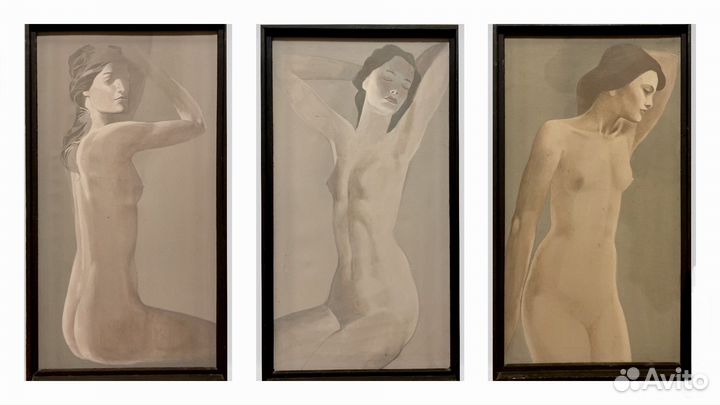 Картина ню триптих