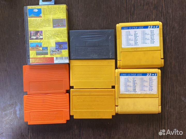 Картдриджи Dendy and Sega