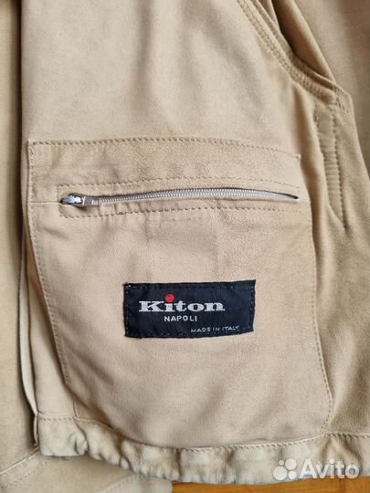 Кожаная куртка Kiton