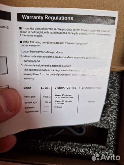 Rockbros r1 400 фонарь