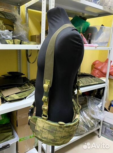 Боевой пояс с баллистической защитой и лямками Бр1