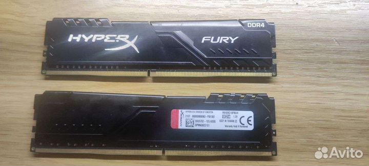 Оперативная память Hyperx ddr4 8gb 2400 мгц