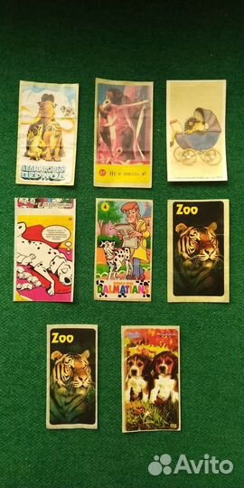 Наклейки от жвачек животные
