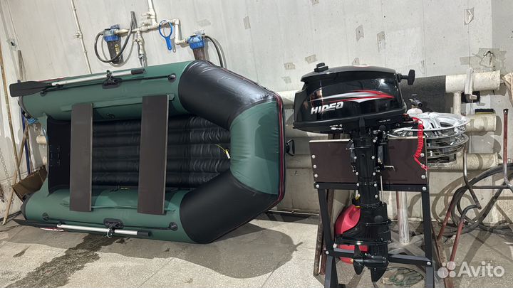 Надувная лодка с мотором 5