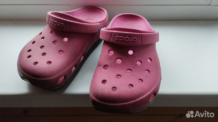 Crocs сабо тапки шлепки детские j1 на 33-34р