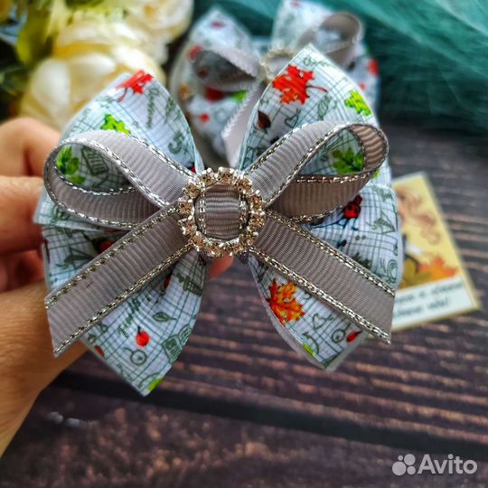 Школьные бантики для волос