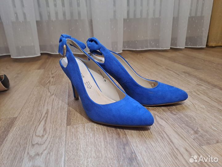 Туфли синие 38 размер