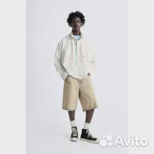 Универсальная куртка с карманами zara, белый