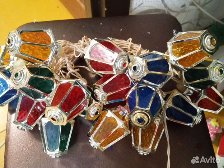 Гирлянда СССР фонарики Радуга 1