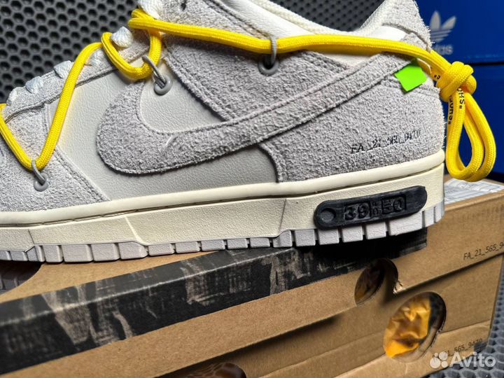 Кроссовки nike sb dunk low off white