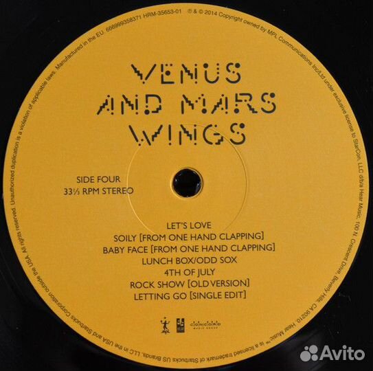 Wings (2LP) – Venus And Mars