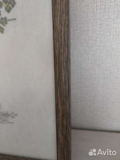 Картина вышивка крестом цветы 50 х 55