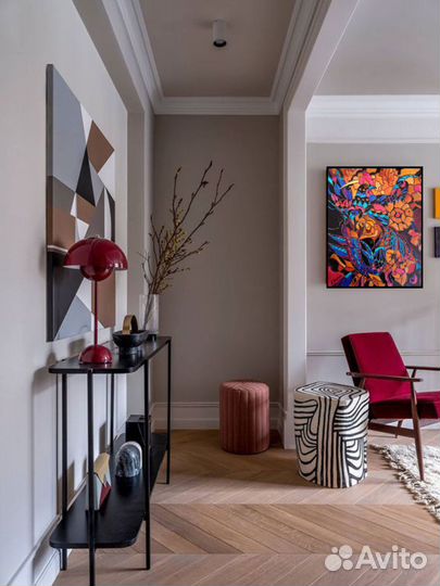 Картина на стекле в стиле модерн