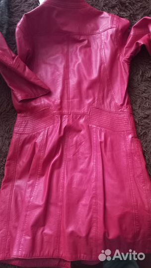 Кожаный френч женский