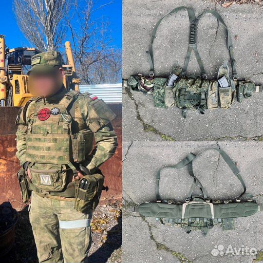 Боевой пояс warbelt ссо Воин +подсумки/плечи