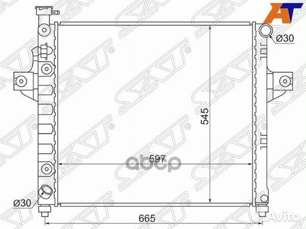 Радиатор Jeep Grand Cherokee 98-05 JP0001 Sat