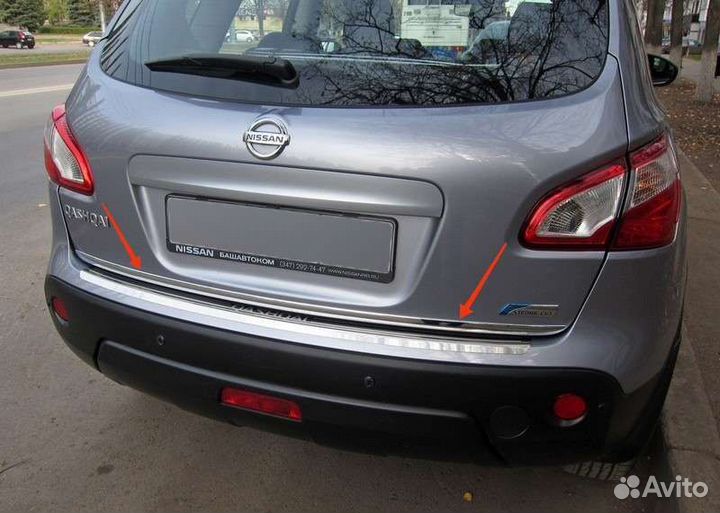 Накладка на крышку багажника Nissan Qashqai