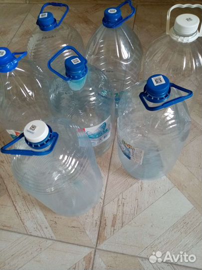 Бутыли для воды 6, 5, 19 литров